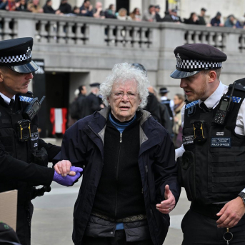 Detenidos durante una manifestación propalestina en Londres Europa Press/Contacto/Ray Tang