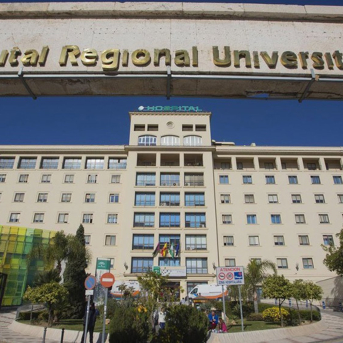 Fachada del Hospital Regional Universitario de Málaga. JUNTA DE ANDALUCÍA