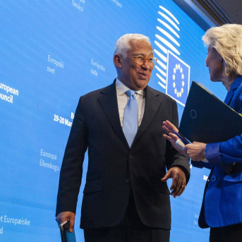 António Costa y Ursula von der Leyen durante un encuentro en Bruselas (imagen de archivo) Europa Press/Contacto/Nicolas Landemard