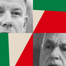 Magyar y Orbán. Ilustración Demócrata 