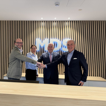 (De Izquierda A Derecha): José Diogo Silva, CFO MDS Group; Patricia Sanz-Viveros, Socia Directora Técnica Aseriesgo; Juan Carlos Barrena, Socio Director De Aseriesgo, Y Álvaro Mengotti, CEO MDS España. GRUPO MDS