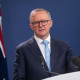 Australian Prime Minister Anthony Albanese durning a joint press conference in Sydney, Friday, June 10, 2022. (AAP Image/Dean Lewins) NO ARCHIVING AAPIMAGE / DPA