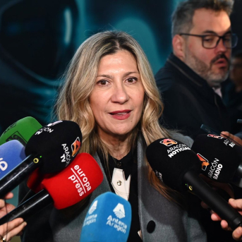 Mar Vaquero, vicepresidenta del Gobierno de Aragón en funciones. RAMÓN COMET/EUROPA PRESS