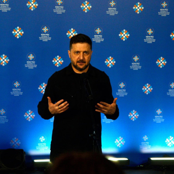 El presidente de Ucrania, Volodimir Zelenski Europa Press/Contacto/Yulii Zozulia El presidente de Ucrania, Volodimir Zelenski Europa Press/Contacto/Yulii Zozulia