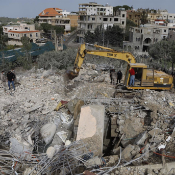Resultado de un bombardeo israelí contra una vivienda del Sur de Lían tierra hoy se empieza campaña Europa Press/Contacto/Abdul Kader Al Bay