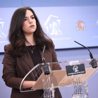 La portaveu de Vox al Congrés, Pepa Millán, durant una roda de premsa al Congrés, a 14 d'abril de 2026, a Madrid (Espanya). Eduardo Parra - Europa Press