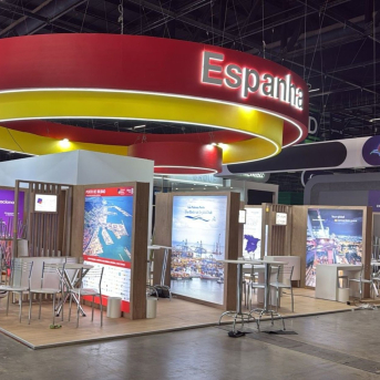 Pabellón de España en la feria Intermodal South America celebrada en São Paulo (Brasil). PUERTOS DEL ESTADO