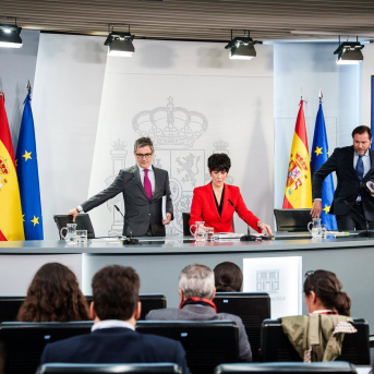 The Minister of Inclusion, Social Security and Migration, Elma Saiz, the Minister of the Presidency, Justice and Relations with the Cortes, Félix Bolaños, and the Minister of Transport and Sustainable Mobility, Óscar Puente Matias Chiofalo - Europa Press The Minister of Inclusion, Social Security and Migration, Elma Saiz, the Minister of the Presidency, Justice and Relations with the Cortes, Félix Bolaños, and the Minister of Transport and Sustainable Mobility, Óscar Puente Matias Chiofalo - Europa Press