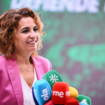 La secretaria general del PSOE-A y candidata a la Presidencia de la Junta, María Jesús Montero, este martes PSOE-A La secretaria general del PSOE-A y candidata a la Presidencia de la Junta, María Jesús Montero, este martes PSOE-A