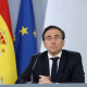El ministro de Asuntos Exteriores, Unión Europea y Cooperación, José Manuel Albares, durante la rueda de prensa tras la celebración del Consejo de Ministros. Marta Fernández - Europa Press