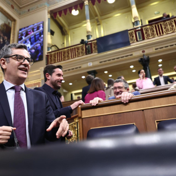 El ministro de la Presidencia, Félix Bolaños, durante un pleno en el Congreso de los Diputados, a 15 de abril de 2026, en Madrid (España). Eduardo Parra - Europa Press