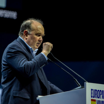 The leader of Popular Renewal, Rafael López Aliaga, during an event in Madrid in September 2025 (archive) Europa Press/Contact/David Canales