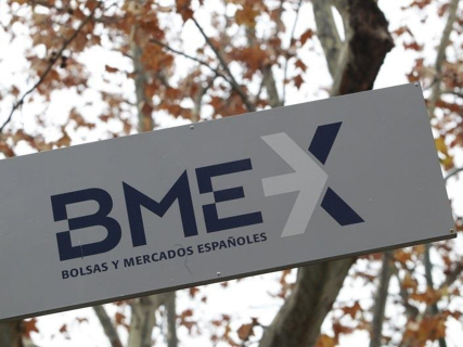 Cartel de BME, Bolsas y Mercados Españoles EUROPA PRESS