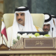 El emir de Qatar, Tamim bin Hamad al Thani, durante una cumbre de la Liga Árabe en Irak en mayo de 2025 (archivo) Hadi Mizban/AP Pool/dpa