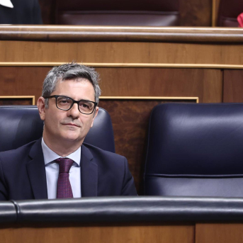 El ministro de la Presidencia, Félix Bolaños, durante un pleno en el Congreso de los Diputados, a 15 de abril de 2026, en Madrid (España).  Eduardo Parra - Europa Press