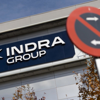 Fachada de la sede de Indra, a 25 de noviembre de 2025, en Alcobendas, Madrid (España). Eduardo Parra - Europa Press