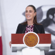 La presidenta de México, Claudia Sheimbaum, durante una rueda de prensa, a 13 de abril de 2026, en Ciudad de México (México).  Gobierno de México