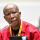 10 febrero, 2026 I  Julius Malema durante una Asamblea Nacional en Ciudad del Cabo, Sudáfrica, Europa Press/Contacto/Xabiso Mkhabela