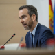 El presidente del Frob, Álvaro López Barceló, interviene durante el V Congreso Internacional de Derecho Bancario, en el Ilustre Colegio de la Abogacía de Madrid (ICAM), a 4 de abril de 2025, en Madrid (España).  Alejandro Martínez Vélez - Europa Press