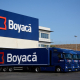 Uno de los camiones de la empresa de transporte y distribución editorial Boyacá. BOYACÁ