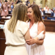 Marga Prohens (i) y Francina Armengol (d), durante la segunda votación para la investidura como presidenta del Govern, en el Parlament balear, a 6 de julio de 2023, en Palma de Mallorca, Mallorca, Baleares (España). Isaac Buj - Europa Press
