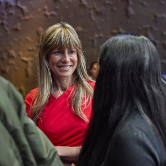 La esposa del presidente del Gobierno de España, Begoña Gómez, durante la presentación de la plataforma de ‘Lideremos', en Caixa Forum Madrid, a 9 de junio de 2023, en Madrid (España). Jesús Hellín - Europa Press