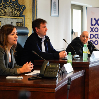 La conselleira do Mar, Marta Villaverde, en una jornada en Sada (A Coruña). XUNTA