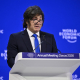 El presidente de Argentina, Javier Milei, interviene en el Foro de Davos (Suiza). Harold Cunningham/World Economic / DPA