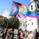 Bandera LGTBI durante una marcha Pride en Portugal Europa Press/Contacto/Rita Franca
