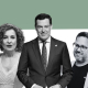 Juanma Moreno (PP), María Jesús Montero (PSOE) y  José Ignacio García (Adelante Andalucía)