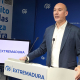 El portavoz del PP de Extremadura, José Ángel Sánchez Juliá, en una rueda de prensa en Mérida. EUROPA PRESS