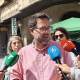 El portavoz y candidato de Adelante Andalucía, José Ignacio García, en una atención con los medios. ADELANTE ANDALUCÍA