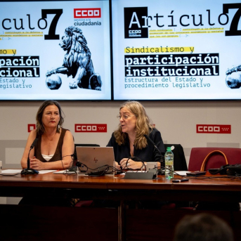 (D): La Secretaria De Estado De Función Pública, Consuelo Sánchez Naranjo, Durante Unas Jornadas  De CCOO 'Sindicalismo Y Participación Institucional'. MINISTERIO DE FUNCIÓN PÚBLICA