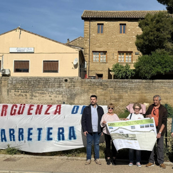 CHA reclama al Gobierno de Aragón una actuación urgente en la carretera A-125 entre Ayerbe y Ardisa (Huesca)