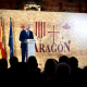 El presidente del Gobierno de Aragón en funciones, Jorge Azcón, interviene en el acto oficial del Día de Aragón en Teruel. GOBIERNO DE ARAGÓN.