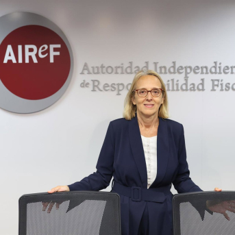 La presidenta de la AIReF, Inés Olondriz.  Alejandro Martínez Vélez - Europa Press