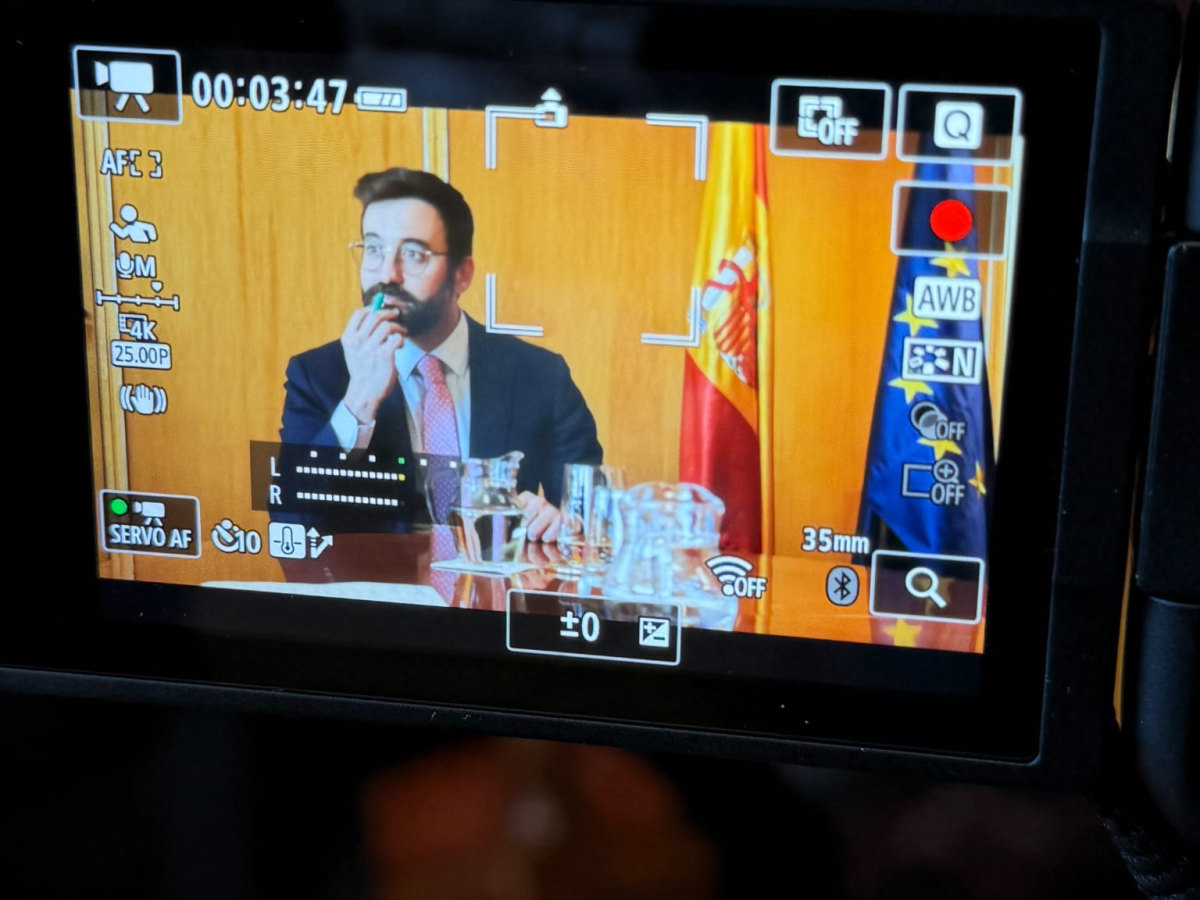 El secretario de Estado de Energía, Joan Groizard, durante la entrevista con Demócrata | Demócrata