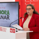 La coordinadora del Comité Organizador del 16º Congreso Regional Extraordinario del PSOE de Extremadura, Carmen Yáñez, presenta el congreso del partido PSOE DE EXTREMADURA