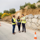 La consejera de Fomento, Articulación del Territorio y Vivienda, Rocío Díaz, en una visita técnica en las obras de emergencia de la carretera A-333 en Priego de Córdoba Gogo Lobato - Europa Press