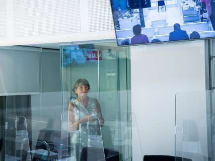 La exjefa de ETA María Soledad Iparragirre, alias 'Anboto', en la Audiencia Nacional Pool