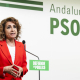 La secretaria general del PSOE-A y candidata a la Presidencia de la Junta de Andalucía, María Jesús Montero, atiende a medios. A 24 de abril de 2026 en Almería (Andalucía, España).  Marian León - Europa Press