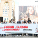 Varias personas se manifiestan durante la concentración ‘Hay que parar la guerra en Oriente Medio’, en la plaza de Callao, a 25 de abril de 2026, en Madrid (España).  Gustavo Valiente - Europa Press