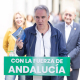 El vicesecretario de Política Autonómica y Municipal y Análisis Electoral del Partido Popular, Elías Bendodo, durante un acto de precampaña del PP en Málaga junto a la candidata Carolina España y al alcalde, Francisco de la Torre. PP MÁLAGA
