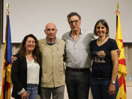 El nuevo presidente de la ANC, Josep Vila, junto al hasta ahora presidente Lluís Llach ANC