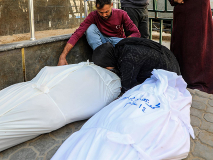 Recepción de cadáveres en un hospital de la Franja de Gaza Europa Press/Contacto/Rizek Abdeljawad