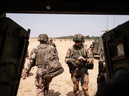 Gao, Malí: Soldados franceses pertenecientes al subgrupo de combate del desierto n.º 2 (SGTD2) de la fuerza Barkhane (archivo) Europa Press/Contacto/Tanguy Vabatte