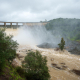 Imagen de la presa del Gergal dentro del término municipal de Guillena (Sevilla) aliviando agua. A 11 de febrero de 2026 en Aznalcóllar, Sevilla (Andalucía, España). Francisco J. Olmo - Europa Press