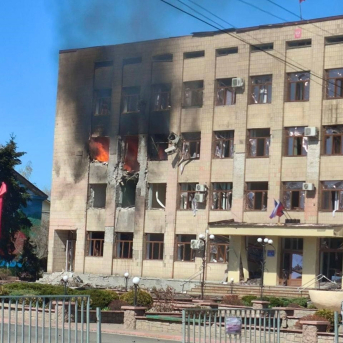 Ataque ucraniano en la parte prorrusa de Lugansk REGIÓN DE LUGANSK