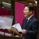 El presidente de Corea del Sur, Lee Jae Myung, durante una intervención parlamentaria. Europa Press/Contacto/Jintak Han