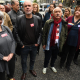 (I-D) La secretaria CCOO de la Comunidad de Madrid, Paloma López; el secretario general de CCOO, Unai Sordo; el secretario general de UGT, Pepe Álvarez y la secretaria general de UGT Madrid, Susana Huertas. Fernando Sánchez - Europa Press